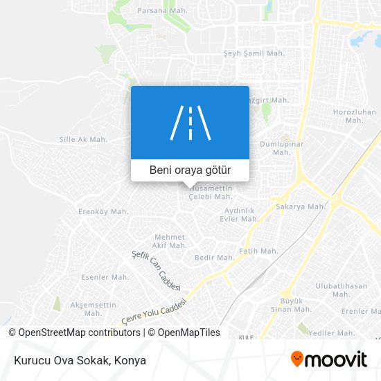 Kurucu Ova Sokak harita