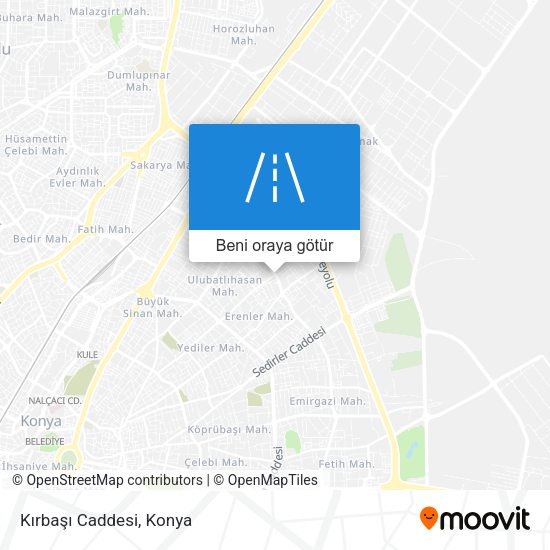 Kırbaşı Caddesi harita