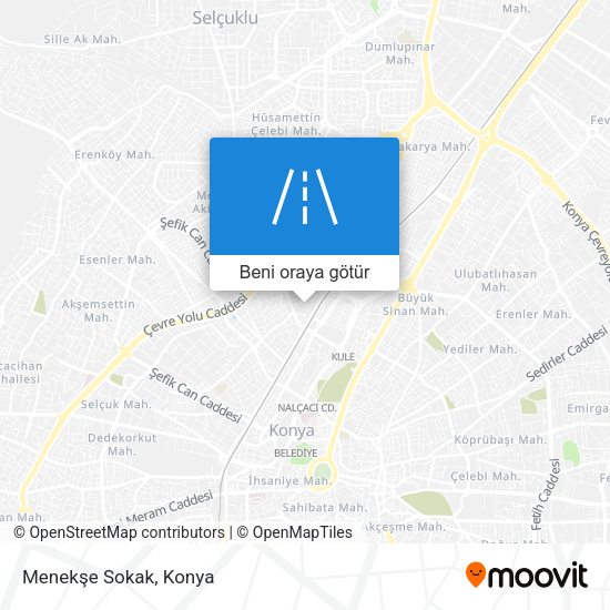 Menekşe Sokak harita