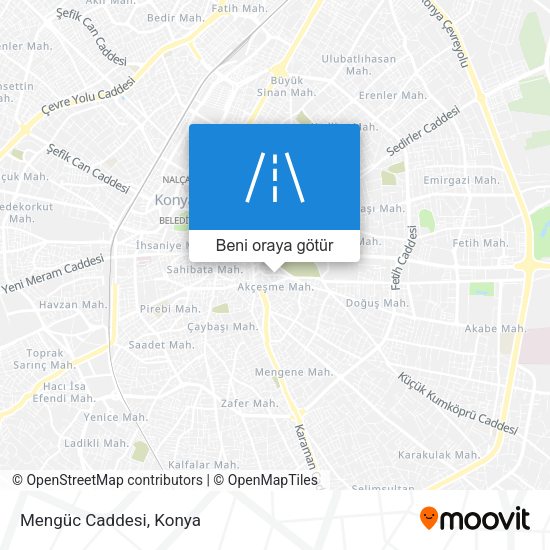 Mengüc Caddesi harita