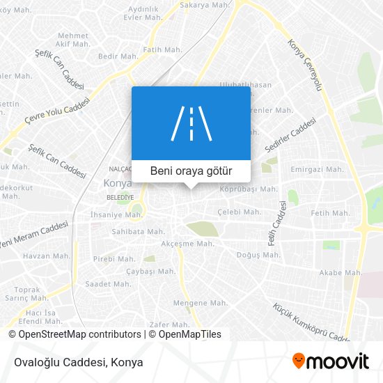 Ovaloğlu Caddesi harita