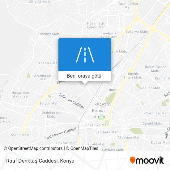 Rauf Denktaş Caddesi harita