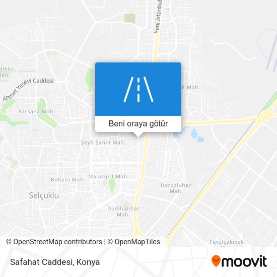 Safahat Caddesi harita
