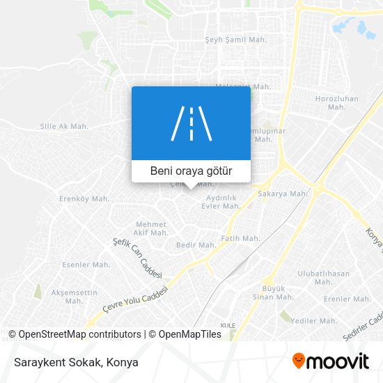Saraykent Sokak harita