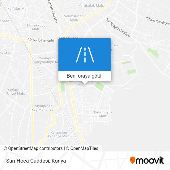 Sarı Hoca Caddesi harita