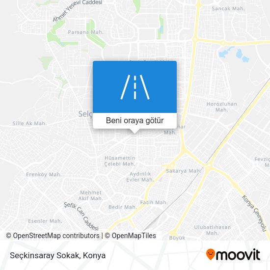 Seçkinsaray Sokak harita