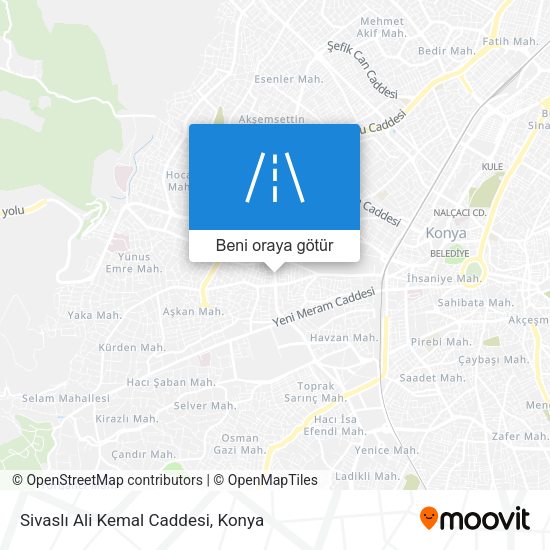 Sivaslı Ali Kemal Caddesi harita
