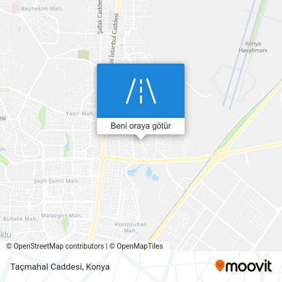 Taçmahal Caddesi harita