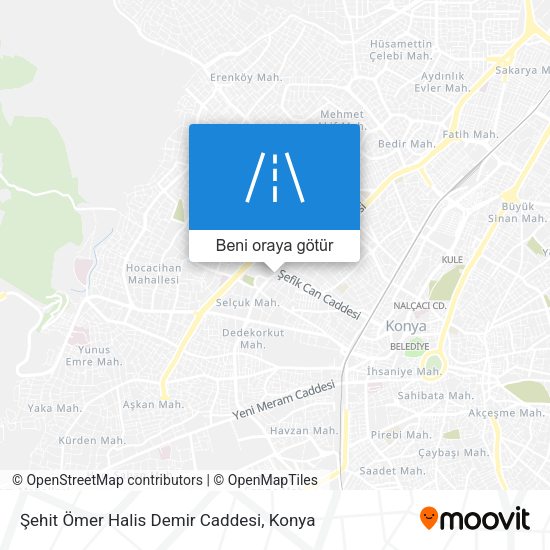 Şehit Ömer Halis Demir Caddesi harita