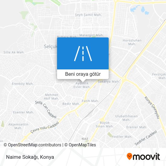 Naime Sokağı harita