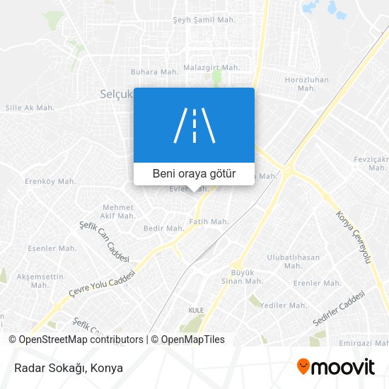 Radar Sokağı harita