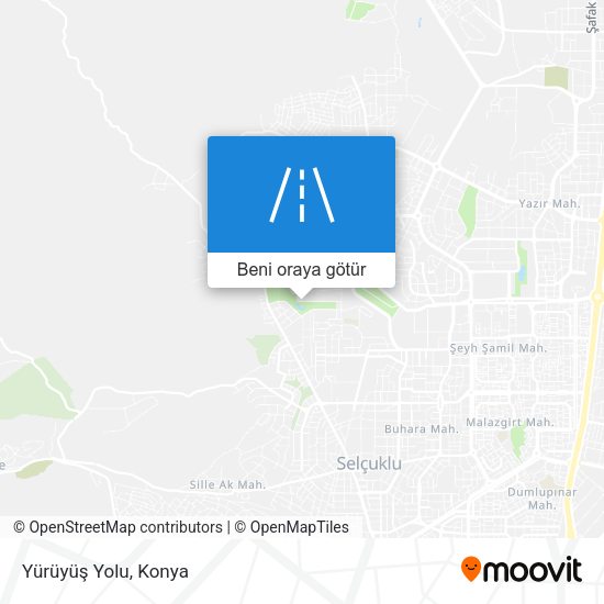 Yürüyüş Yolu harita