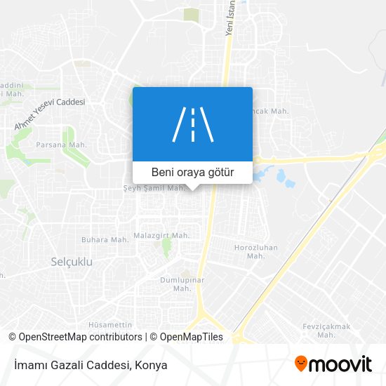 İmamı Gazali Caddesi harita