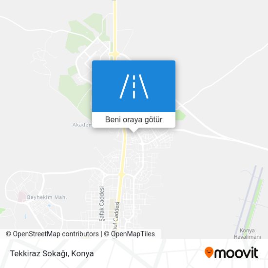 Tekkiraz Sokağı harita