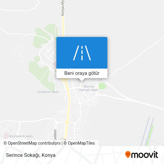 Serince Sokağı harita