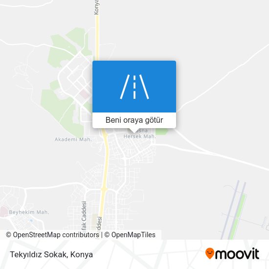 Tekyıldız Sokak harita