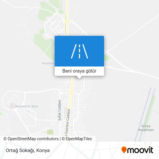 Ortağ Sokağı harita