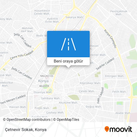 Çetnevir Sokak harita