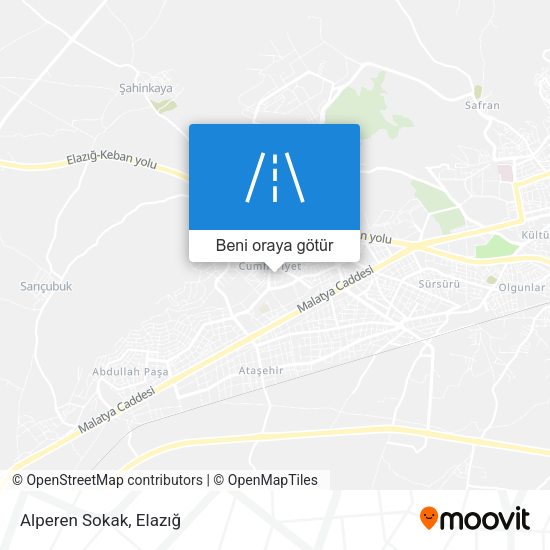 Alperen Sokak harita