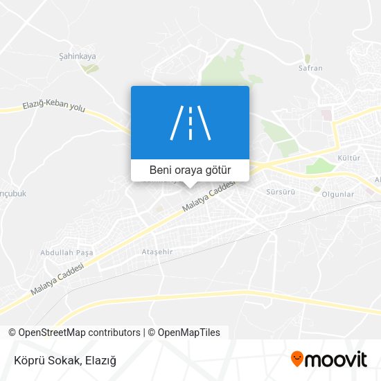 Köprü Sokak harita