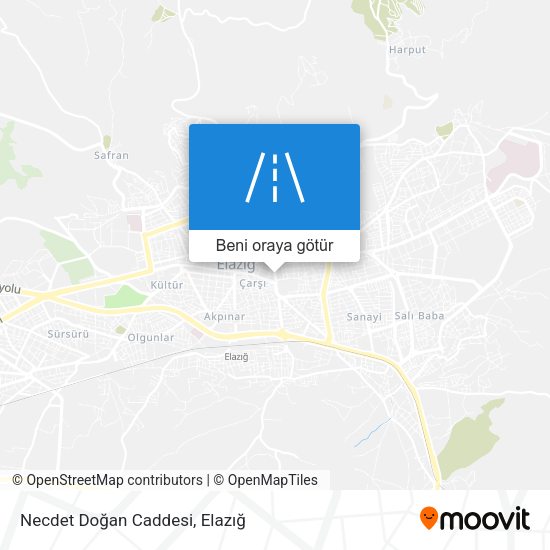 Necdet Doğan Caddesi harita