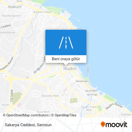 Sakarya Caddesi harita