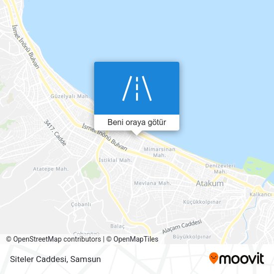 Siteler Caddesi harita