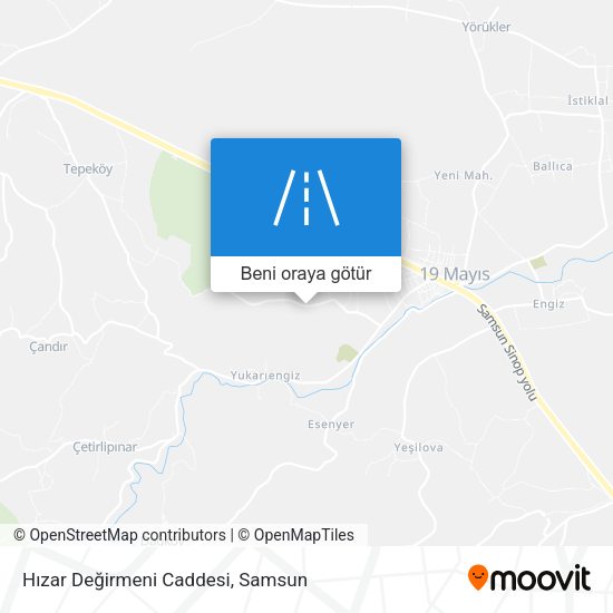 Hızar Değirmeni Caddesi harita