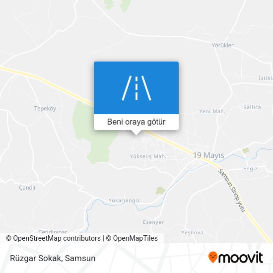 Rüzgar Sokak harita