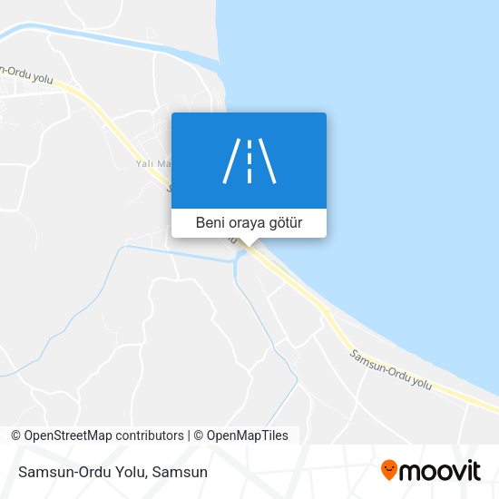 Samsun-Ordu Yolu harita
