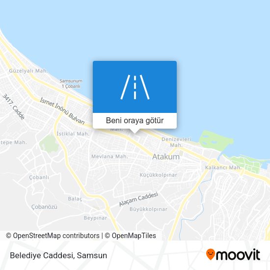 Belediye Caddesi harita