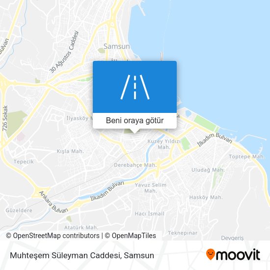 Muhteşem Süleyman Caddesi harita