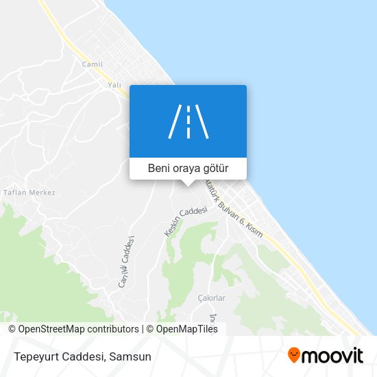 Tepeyurt Caddesi harita
