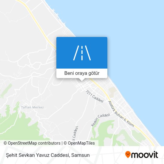 Şehit Sevkan Yavuz Caddesi harita