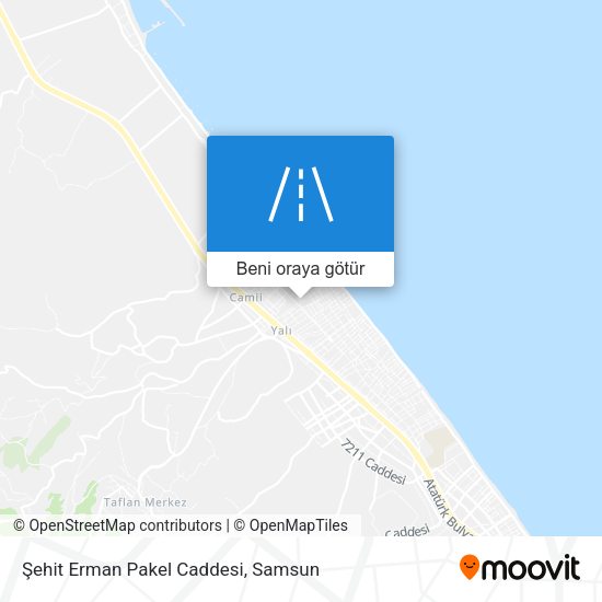 Şehit Erman Pakel Caddesi harita