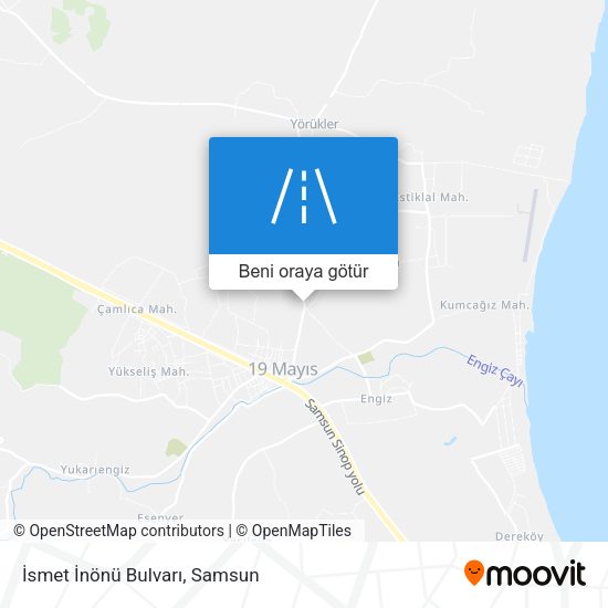 İsmet İnönü Bulvarı harita
