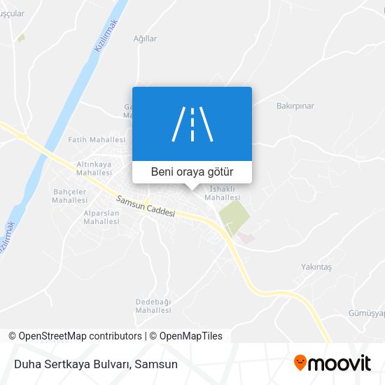 Duha Sertkaya Bulvarı harita