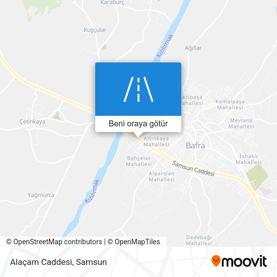 Alaçam Caddesi harita