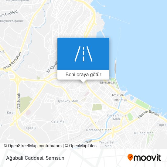 Ağabali Caddesi harita