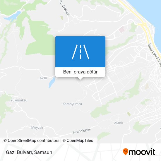 Gazi Bulvarı harita