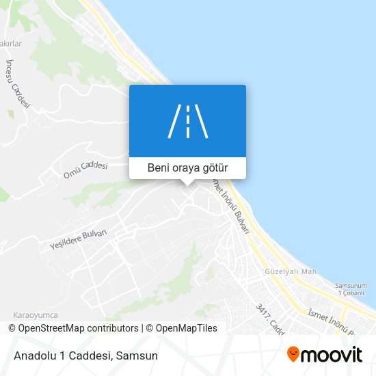 Anadolu 1 Caddesi harita