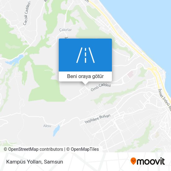 Kampüs Yolları harita