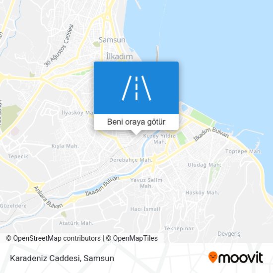 Karadeniz Caddesi harita