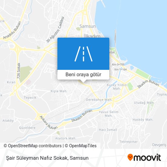 Şair Süleyman Nafız Sokak harita