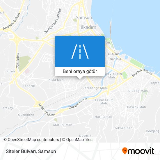 Siteler Bulvarı harita