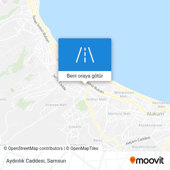 Aydınlık Caddesi harita