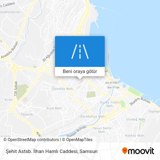 Şehit Astsb. İlhan Hamlı Caddesi harita
