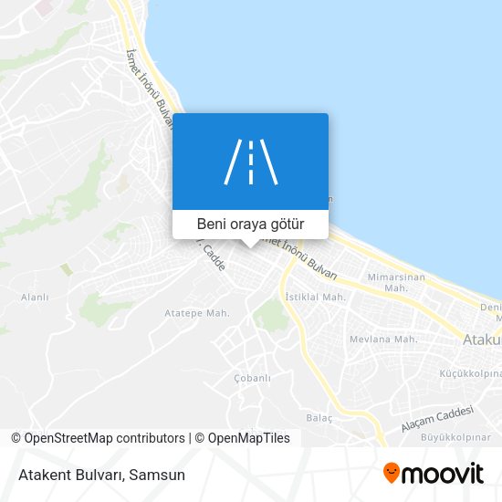 Atakent Bulvarı harita