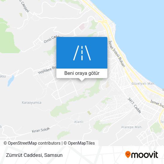 Zümrüt Caddesi harita