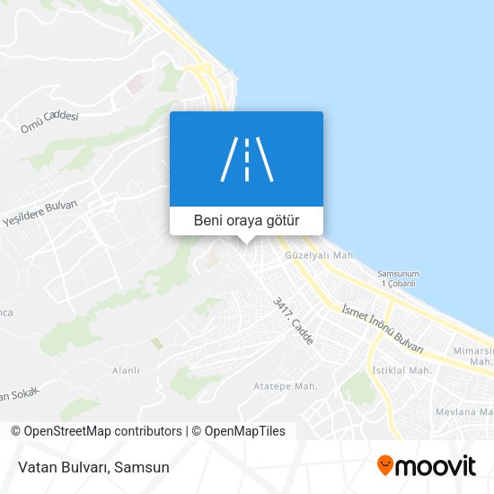 Vatan Bulvarı harita
